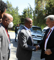 Italian Delegates lead by HE the President of Lazio Region Francesco ROCCA and HE Ambassador Agostino Palese paid a visit to Mekelle University, today Oct.31st/2023.